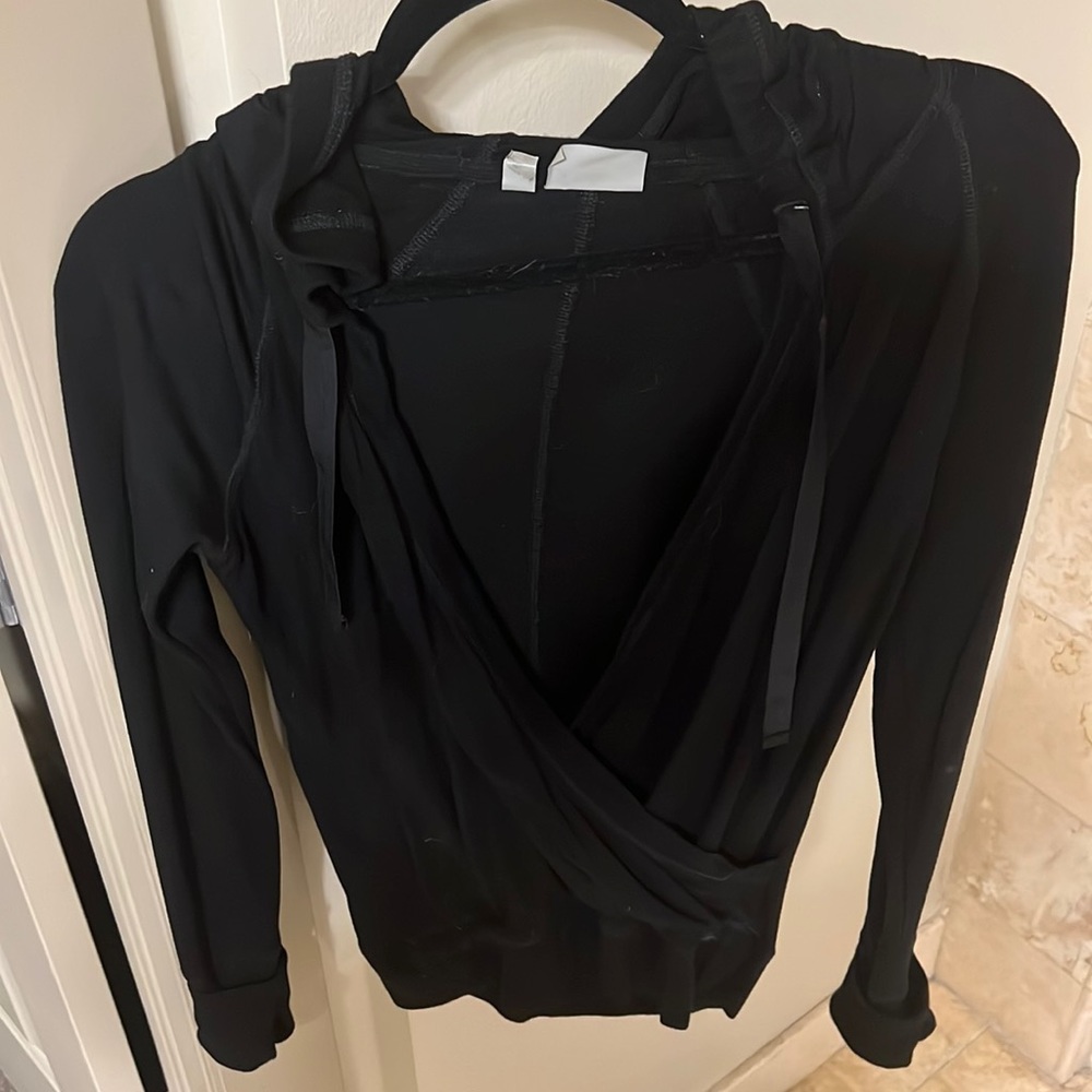 XXS Athleta black cross wrap